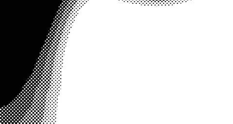 Halftone wave background. Curved gradient texture or pattern. Vertical gradie 스톡 일러스트