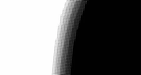 Halftone wave background. Curved gradient texture or pattern. Vertical gradie Stockillustratie