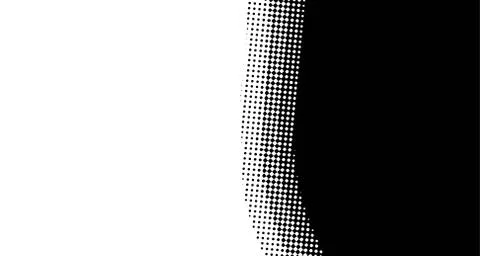 Halftone wave background. Curved gradient texture or pattern. Vertical gradie Illustrazione stock