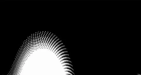 Halftone wave background. Curved gradient texture or pattern. Vertical gradie Illustrazione stock