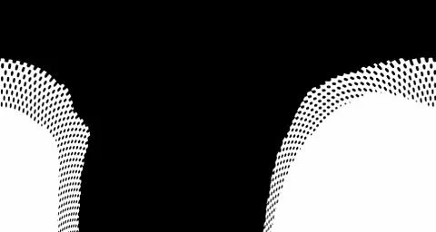 Halftone wave background. Curved gradient texture or pattern. Vertical gradie Stock Illustration