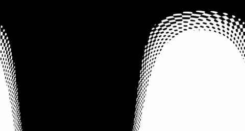 Halftone wave background. Curved gradient texture or pattern. Vertical gradie Stock Illustration