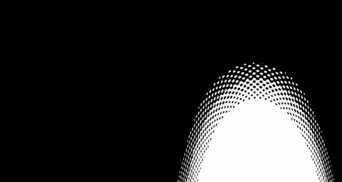 Halftone wave background. Curved gradient texture or pattern. Vertical gradie Stock Illustration