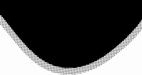 Halftone wave background. Curved gradient texture or pattern. Vertical gradie Illustrazione stock