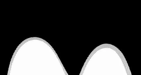 Halftone wave background. Curved gradient texture or pattern. Vertical gradie Stock Illustration