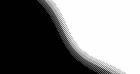 Halftone wave background. Curved gradient texture or pattern. Vertical gradie Stock Illustration