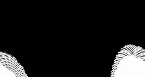 Halftone wave background. Curved gradient texture or pattern. Vertical gradie Stock Illustration