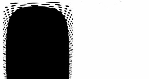 Halftone wave background. Curved gradient texture or pattern. Vertical gradie Illustrazione stock