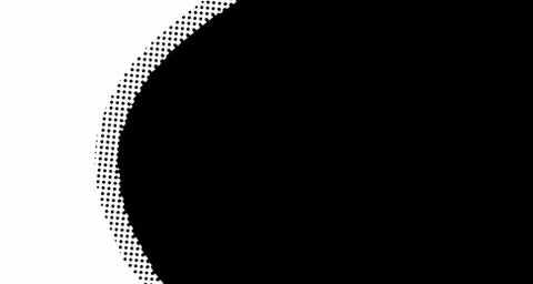 Halftone wave background. Curved gradient texture or pattern. Vertical gradie Illustrazione stock