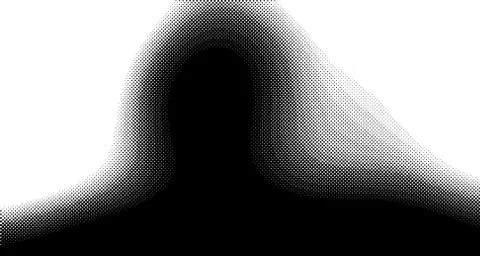 Halftone wave background. Curved gradient texture or pattern. Vertical gradie イラスト素材