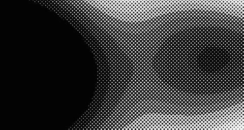 Halftone wave background. Curved gradient texture or pattern. Vertical gradie Stock Illustration