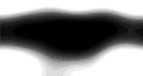 Halftone wave background. Curved gradient texture or pattern. Vertical gradie Stock Illustration