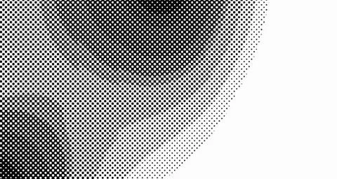 Halftone wave background. Curved gradient texture or pattern. Vertical gradie Illustrazione stock