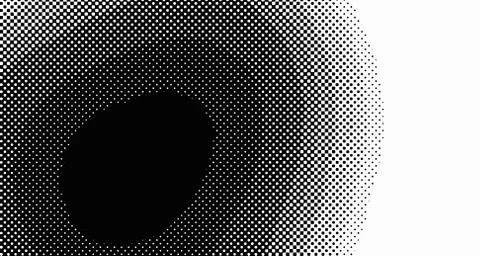 Halftone wave background. Curved gradient texture or pattern. Vertical gradie Stock Illustration