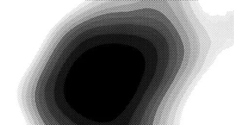 Halftone wave background. Curved gradient texture or pattern. Vertical gradie Illustrazione stock