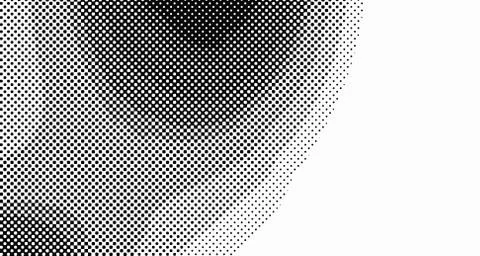 Halftone wave background. Curved gradient texture or pattern. Vertical gradie Illustrazione stock