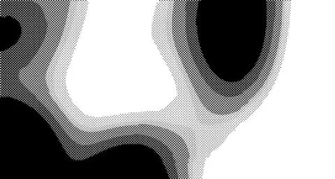 Halftone wave background. Curved gradient texture or pattern. Vertical gradie Illustrazione stock