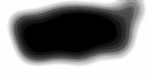 Halftone wave background. Curved gradient texture or pattern. Vertical gradie Stock Illustration