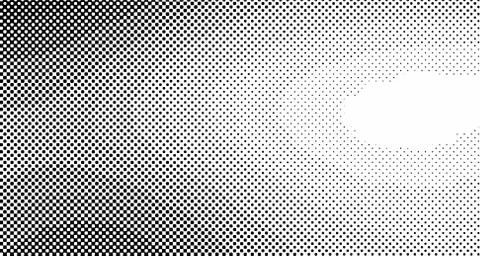 Halftone wave background. Curved gradient texture or pattern. Vertical gradie Illustrazione stock