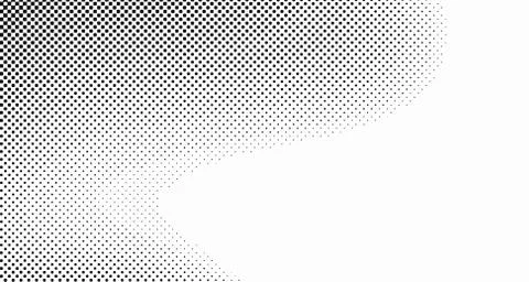 Halftone wave background. Curved gradient texture or pattern. Vertical gradie Stock Illustration
