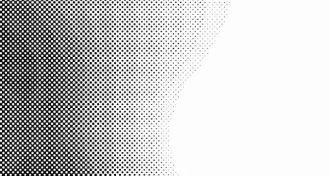 Halftone wave background. Curved gradient texture or pattern. Vertical gradie Illustrazione stock