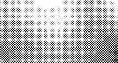 Halftone wave background. Curved gradient texture or pattern. Vertical gradie イラスト素材