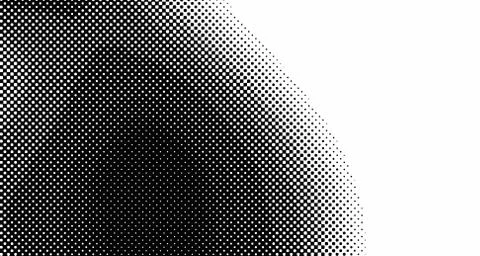 Halftone wave background. Curved gradient texture or pattern. Vertical gradie Stock Illustration