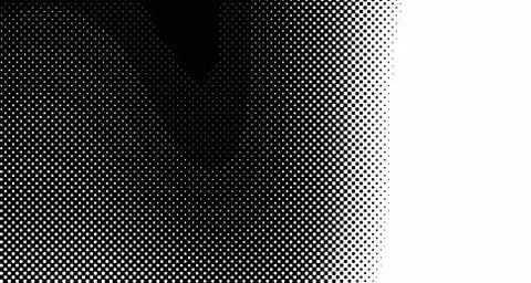 Halftone wave background. Curved gradient texture or pattern. Vertical gradie Stock Illustration