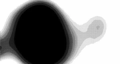 Halftone wave background. Curved gradient texture or pattern. Vertical gradie Stock Illustration