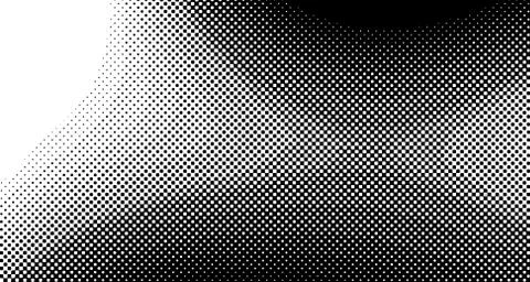 Halftone wave background. Curved gradient texture or pattern. Vertical gradie Illustrazione stock