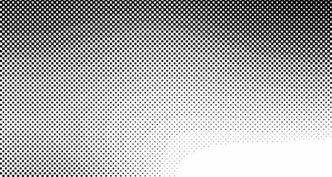 Halftone wave background. Curved gradient texture or pattern. Vertical gradie Stock Illustration