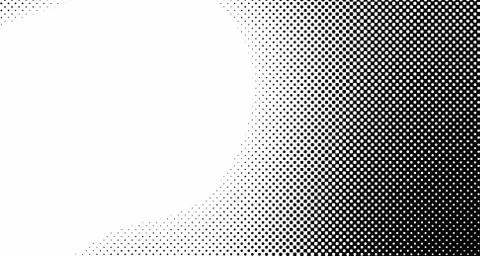Halftone wave background. Curved gradient texture or pattern. Vertical gradie Illustrazione stock