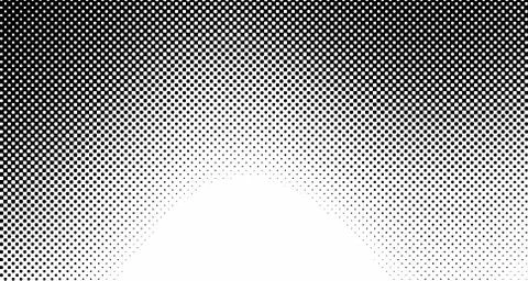 Halftone wave background. Curved gradient texture or pattern. Vertical gradie Illustrazione stock