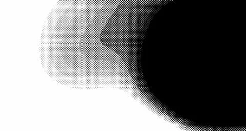 Halftone wave background. Curved gradient texture or pattern. Vertical gradie 스톡 일러스트