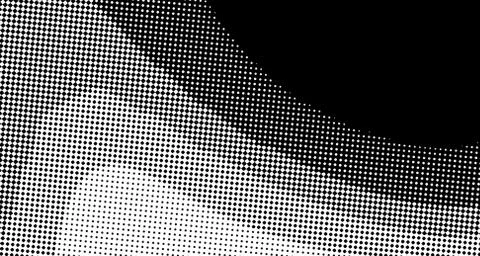 Halftone wave background. Curved gradient texture or pattern. Vertical gradie Illustrazione stock