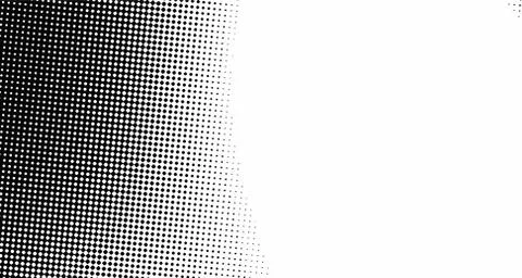 Halftone wave background. Curved gradient texture or pattern. Vertical gradie Stockillustratie