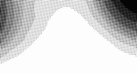 Halftone wave background. Curved gradient texture or pattern. Vertical gradie Illustrazione stock