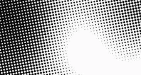 Halftone wave background. Curved gradient texture or pattern. Vertical gradie Illustrazione stock