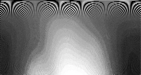 Halftone wave background. Curved gradient texture or pattern. Vertical gradie Stock Illustration