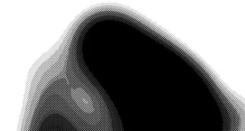 Halftone wave background. Curved gradient texture or pattern. Vertical gradie Illustrazione stock