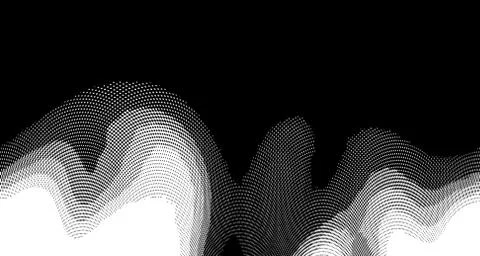 Halftone wave background. Curved gradient texture or pattern. Vertical gradie 스톡 일러스트