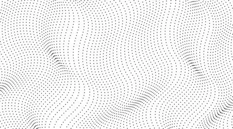 Halftone wave dotted background Illustrazione stock