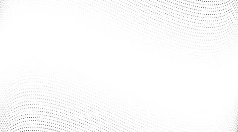 Halftone wave lines background. Abstract dotted stripes texture. Warped and Stock Illustration