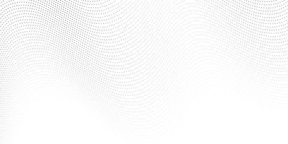 Halftone wave lines background. Abstract dotted stripes texture. Warped and Stock Illustration