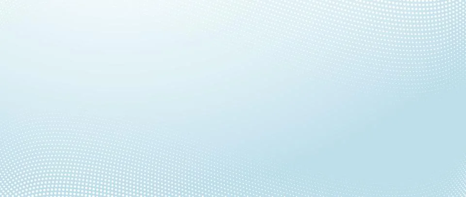 Halftone wave lines texture. White dotted stripes on light blue background Illustrazione stock