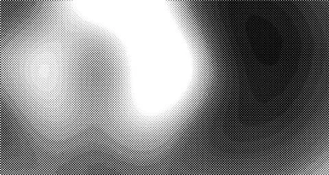 Halftone wave psychedelic background. Curved gradient texture or pattern. Ver Illustrazione stock