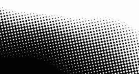 Halftone wave psychedelic background. Curved gradient texture or pattern. Ver Illustrazione stock