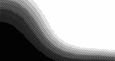 Halftone wave psychedelic background. Curved gradient texture or pattern. Ver イラスト素材