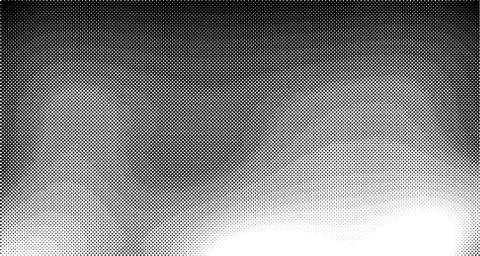 Halftone wave psychedelic background. Curved gradient texture or pattern. Ver Illustrazione stock