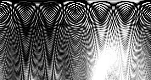 Halftone wave psychedelic background. Curved gradient texture or pattern. Ver イラスト素材